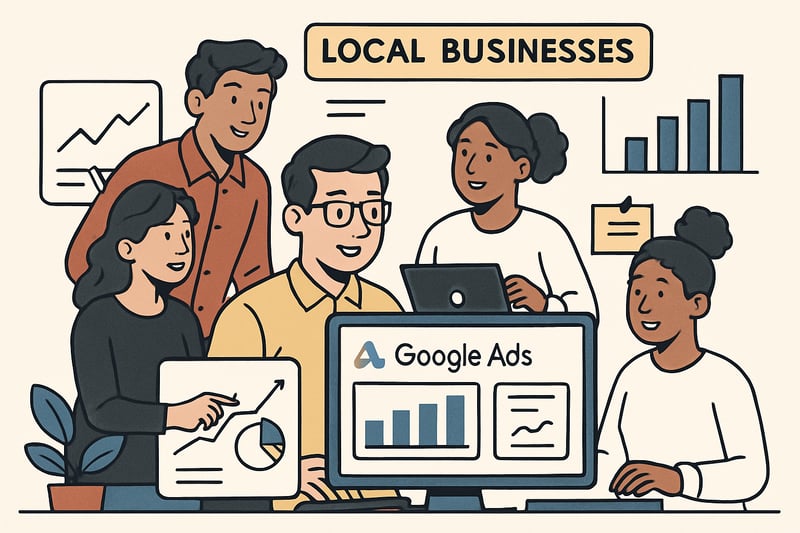 ZXYC team managing Google Ads campaigns for local businesses ZXYC team managing Google Ads campaigns for local businesses
